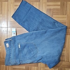SEVEN7 mid rise slim straight jeans